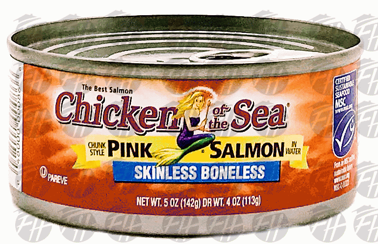 Chicken Of The Sea Pink Salmon Skinless Boneless Chunk Style In Water Full-Size Picture